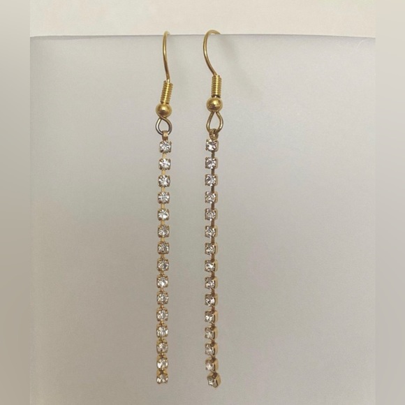 Handmade Cubic Drop Earrings - Picture 2 of 2